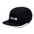 Boné Hurley Aba Reta Five Square SM27 Preto - Imagem 1