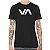 Camiseta RVCA VA Preta - Imagem 1
