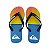 Chinelo Quiksilver Molokai Division Azul/Laranja - Imagem 1