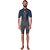 Wetsuit Short John Quiksilver 2/2mm Prologue Back Zip FLT Preto/Azul - Imagem 3