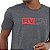 Camiseta RVCA Divider Masculina Cinza Escuro - Imagem 3