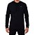 Camiseta Quiksilver Manga Longa Scallop Label Masculina Preto - Imagem 1