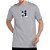 Camiseta Hurley Silk Icon Palmer Masculina Cinza Mescla - Imagem 1