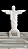 Réplica Artesanal do Cristo Branco DE Cusco Peru 20 x 15 x 05 - Imagem 2