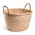 Cesto de Fibra Redondo Natural Com Alça Aramado - Imagem 1