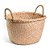 Cesto de Fibra Redondo Natural Com Alça Aramado - Imagem 2