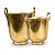 Cachepot Com Alça Dourado Metal - Imagem 1