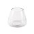 Vaso Abaulado Transparente de Vidro - Imagem 1