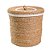 Cesto de Fibra Com Tampa Redondo - Jogo 3 Peças - Imagem 3