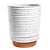 Cachepot Terracota Decorativo Listrado Com Base - Imagem 3