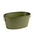Balde De Metal Oval Decorativo Verde Musgo - Imagem 3