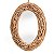 Espelho De Vidro Oval Com Galhos - Imagem 1