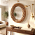 Espelho De Vidro Oval Com Galhos - Imagem 3