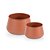 Pote Metal Marrom - kit com 02 unidades - Imagem 1