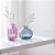 Kit 2 Garrafas de Vidro Coloridas Decorativas Lilás e Azul - Imagem 2