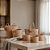 Kit Cestos de Fibra Natural Pompom Boho Organizadores - Imagem 2