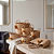 Kit Cestos de Fibra Natural Pompom Boho Organizadores - Imagem 4
