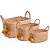 Kit Cestos de Fibra Natural Pompom Boho Organizadores - Imagem 6