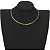 Colar Choker Serpente 2mm Folheado a Ouro 18k - Imagem 2