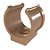 Abracadeira Pvc Impacto P Tubo 3/4 Marrom - Imagem 1