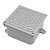 Caixa Passagem Aluminio Natural 20x20x10 - Imagem 1