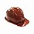 Capacete C/carneira Marrom Plastcor - Imagem 1