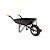 Carrinho de Mao Pedreiro 45l Ch26 Pneu Camara 3,25 X 8" Preto - Imagem 1