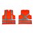 Colete Refletivo Laranja (A) M 1 Bolso - Imagem 1