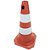 Cone Rigido 75cm Plastico Laranja/branco Plastcor - Imagem 1