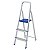 Escada Aluminio 3 Degraus Uso Domestico 005101 Mor - Imagem 1