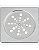 Grelha Inox Quadrada 10cm Fixa - Imagem 1