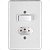 Modulo Embutir 1 Interruptor Simples + Tomada 10a Stylus Ilumi - Imagem 1