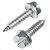 Paraf Atarrax Sext Arruela Fenda 4,8x13mm Zincado - Imagem 1