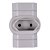 Pino 2 Saidas T 2p 10a Cinza Tramontina - Imagem 1