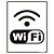 Placa Sinal Poliestireno 15x20 "internet Wifi" - Imagem 1