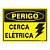 Placa Sinal Poliestireno 15x20 "perigo Cerca Eletrica - Imagem 1