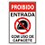 Placa Sinal Pvc 20x30" Proib.Uso Capacete - Imagem 1