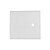 Placa/suporte 4x4 com 1 Furo 9,5 Mm Liz Branca - Imagem 1