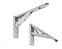 Suporte Dobravel 30cm 40kg Par Branco Fgvtn - Imagem 1
