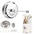 Varal Automatico 2,8m Redondo Aco Inox - Imagem 1