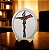 Quadro Oval com Crucifixo 40cm - Arte Religiosa Colorida - Imagem 2