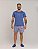 Pijama Masculino Curto em Suede Camiseta Curta + Bermuda Xadrez - Imagem 2