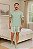 Pijama Masculino em Viscose-Camiseta Lisa e Bermuda Listrada - Imagem 1