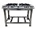 FOGAO IND. MAXI INOX 2 QUEIMADORES DUPLOS PERF 10 - VENANCIO - Imagem 1
