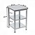 MESA INOX INDUSTRIAL PANELEIRO DUPLO 60X60X600MM - AISA - Imagem 1