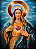 Óleo sobre Tela - Imaculado Coração de Maria 40cmx50cm - Imagem 1