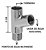 Conexão Adaptador Junção Y 1/2 Cromado Filtro/torneira/caixa - Imagem 4