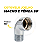 Cotovelo Curva Joelho 90º Rosca Macho Fêmea Metal Cromado 1/2" - Imagem 1