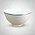Bowl Branco com Filete Prata 500ml Porcelana Schmidt - Imagem 1