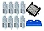 Kit 1 Capstation + 8 Dampers + 1 Wiper Mimaki Jv33 Cjv30 Ts3 - Imagem 1